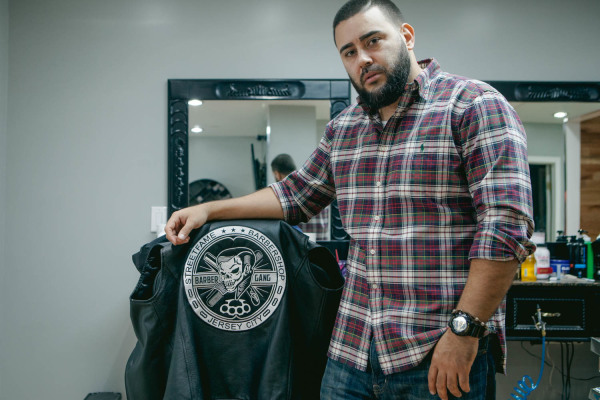 2014-10-16 Jersey City NJ. Street Fame Barber Shop. Photo: Greg Pallante