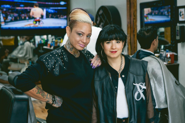 2014-10-16 Jersey City NJ. Street Fame Barber Shop. Photo: Greg Pallante