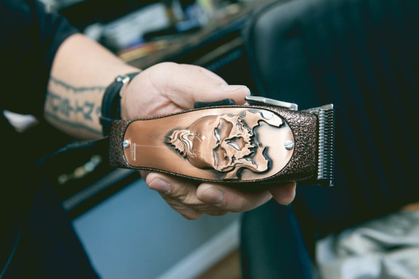 2014-10-16 Jersey City NJ. Street Fame Barber Shop. Photo: Greg Pallante