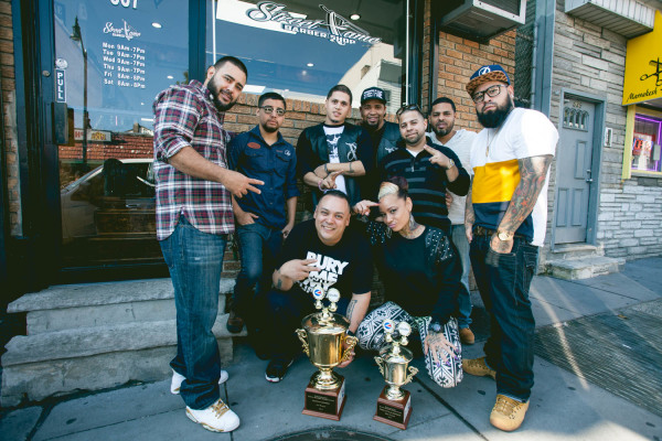 2014-10-16 Jersey City NJ. Street Fame Barber Shop. Photo: Greg Pallante