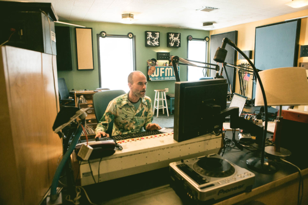 2015-5-5 Jersey City NJ. WFMU's Ken Freedman. Photo: Greg Pallante