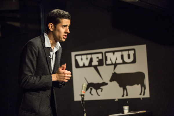 2015-4-25 Jersey City NJ. "Prove it all Night" variety show at WFMU featuring Pat Byrne. Photo: Greg Pallante