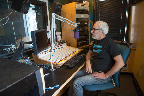 2015-5-5 Jersey City NJ. WFMU's Ken Freedman. Photo: Greg Pallante