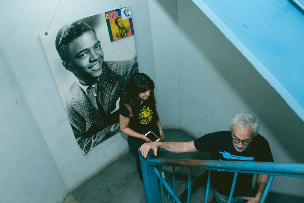 2015-5-5 Jersey City NJ. WFMU's Ken Freedman. Photo: Greg Pallante