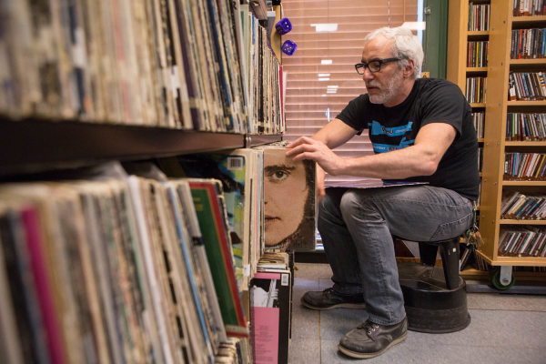 2015-5-5 Jersey City NJ. WFMU's Ken Freedman. Photo: Greg Pallante