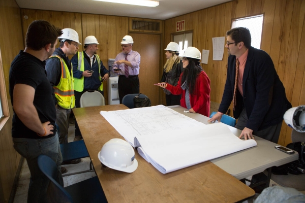 2015-6-10 Jersey City NJ. Chicpea aka Lynn Hazan visits the future site of Berry Lane Park. Photo: Greg Pallante