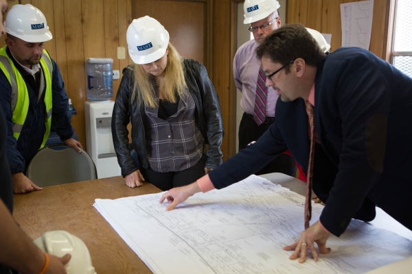 2015-6-10 Jersey City NJ. Chicpea aka Lynn Hazan visits the future site of Berry Lane Park. Photo: Greg Pallante