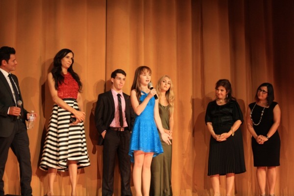 From Left to Right: Bill Sorvino, Famke Janssen, John D'Leo, Taylor Richardson, AnnaSophia Robb, Janet Grillo, Jennifer Deaton.