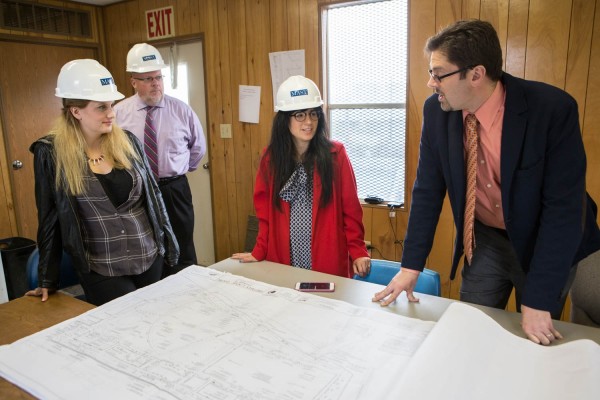 2015-6-10 Jersey City NJ. Chicpea aka Lynn Hazan visits the future site of Berry Lane Park. Photo: Greg Pallante