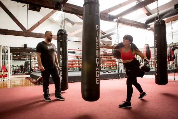 2015-12-1 Jersey City NJ. World Boxing Gym shot for Lynn Hazan and Chicpeajc. Photo: Greg Pallante