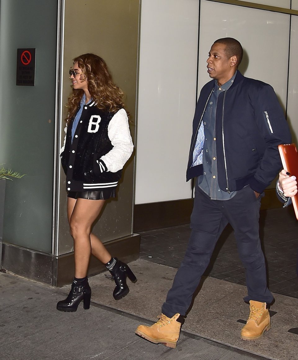 couple-coordinated-clunky-boots-bomber-jackets-nyc