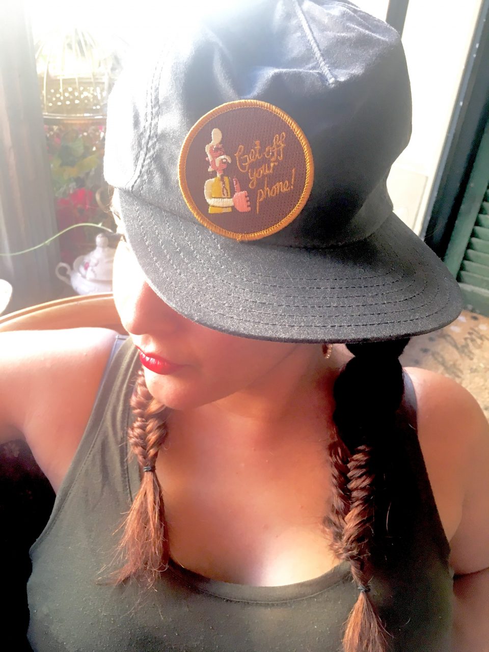 Canvas Hat & Patch from Kanibal & Co Double Fish Tail Braid via The Hair Room JC Braid Bar