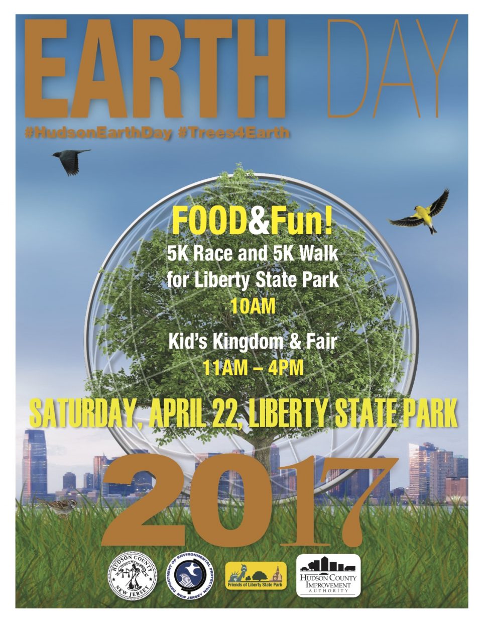 Earth Day at Liberty State Park with HCIA and FOLSP CHICPEAJC