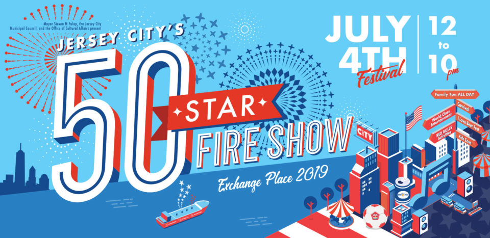 50 Star Fire Show Fourth Of July 2019 In Jersey City Chicpeajc