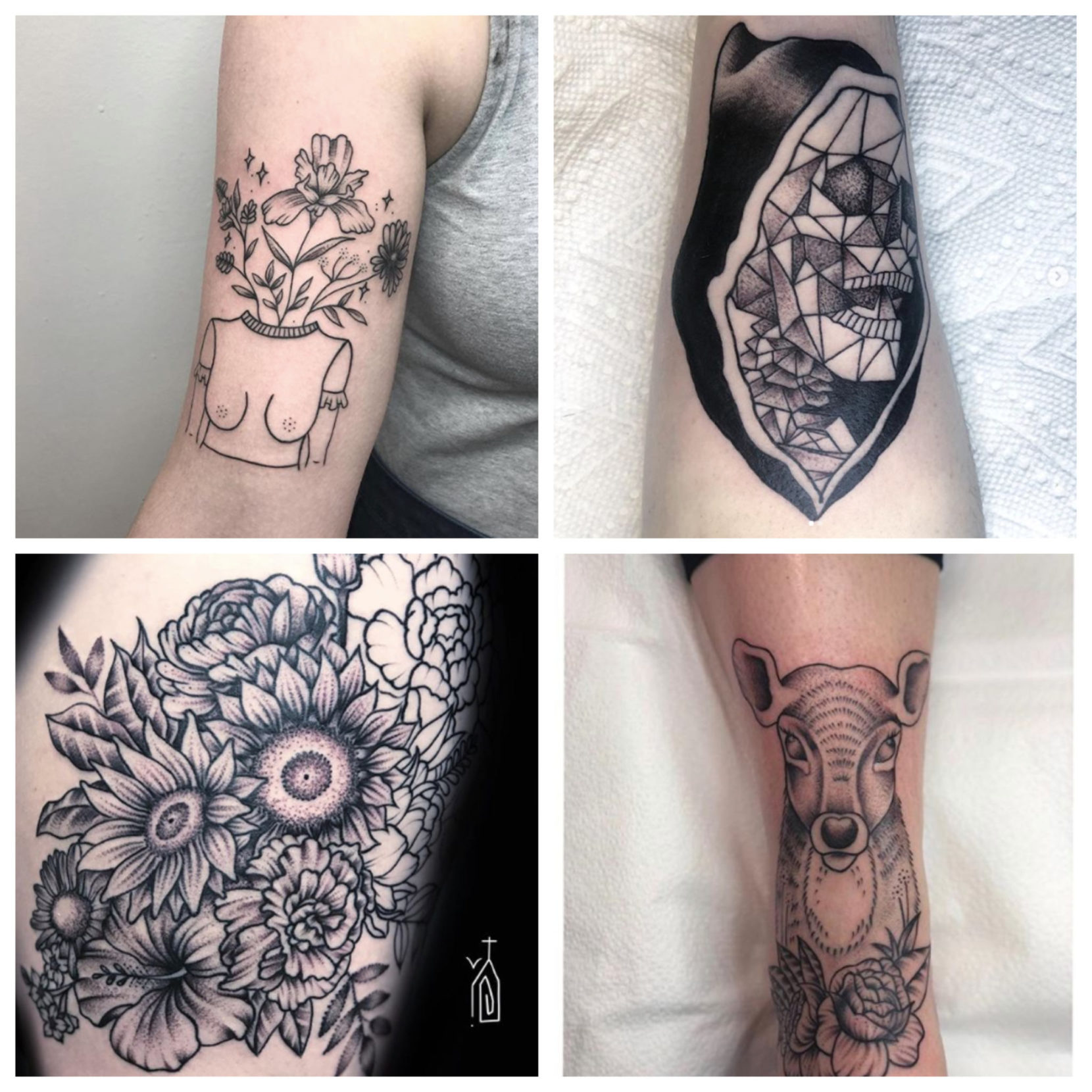 Fine Line Tattoo Artist Creates Detailed Black Ink Tattoo Art